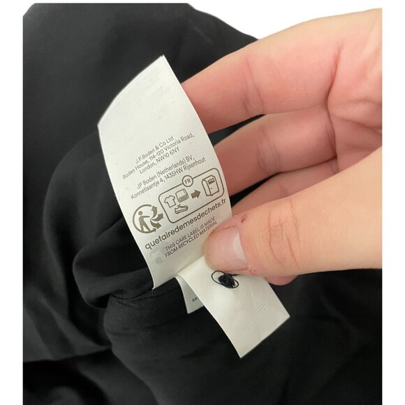 Boden Womens Dress UK 20R US 16-18R Maxi Black Floral Tiered Ruffle D0427 NWT - Picture 10 of 13